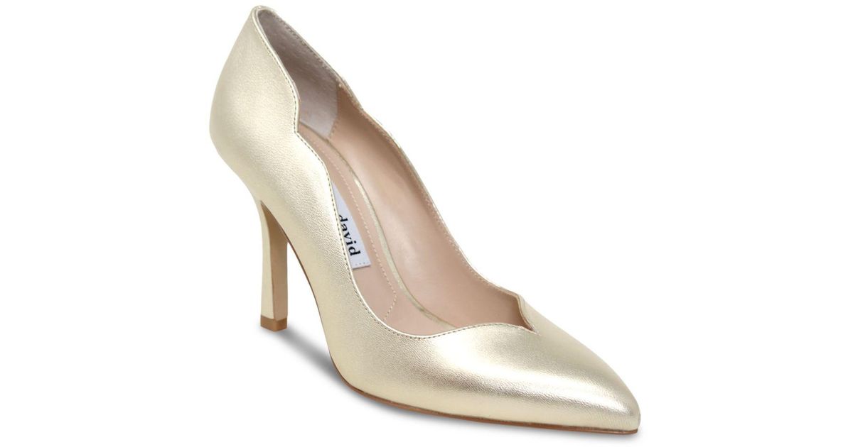 Charles David Leather Innocent Metallic Pumps - Lyst