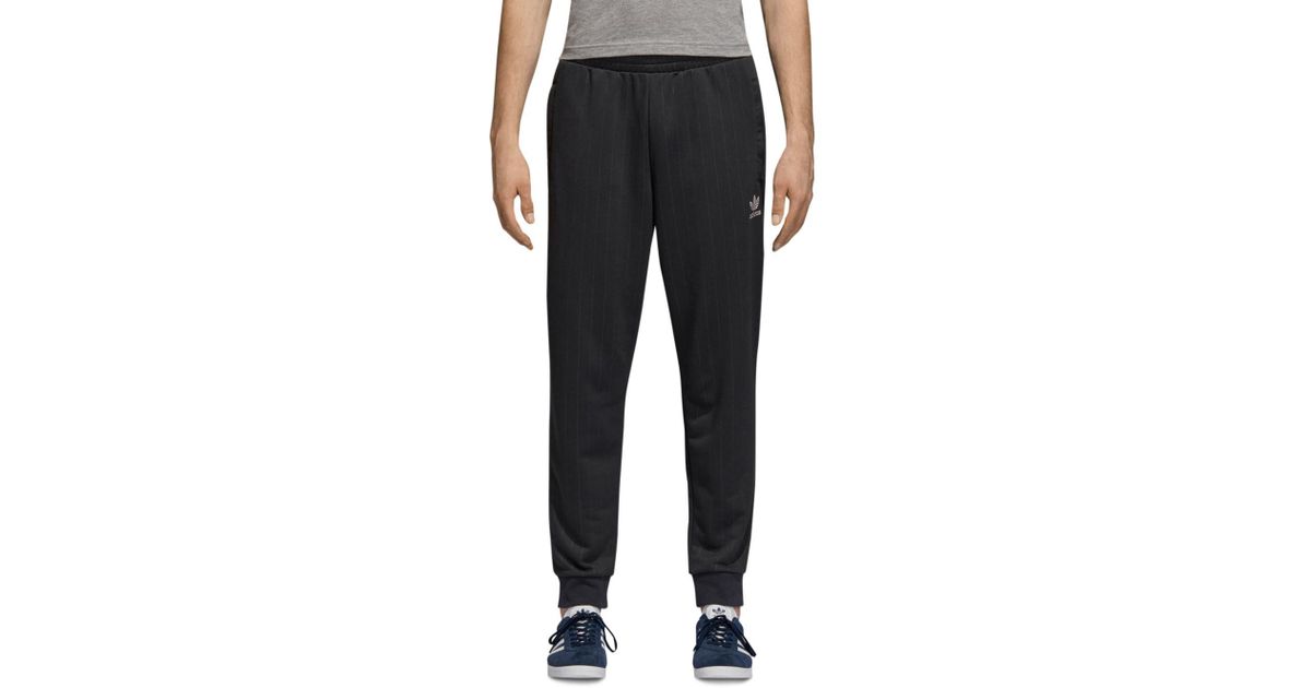 pinstripe track pants