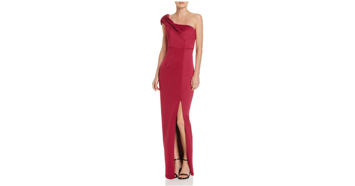 bariano one shoulder dress