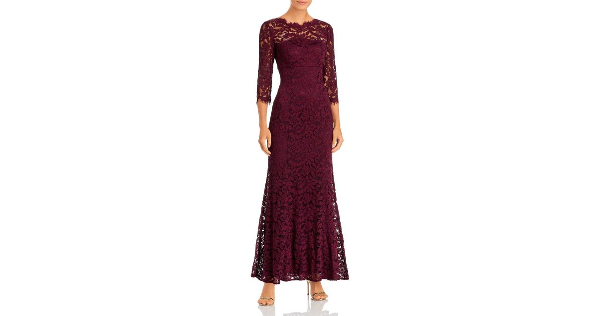 Eliza J Lace Gown in Red Lyst Canada