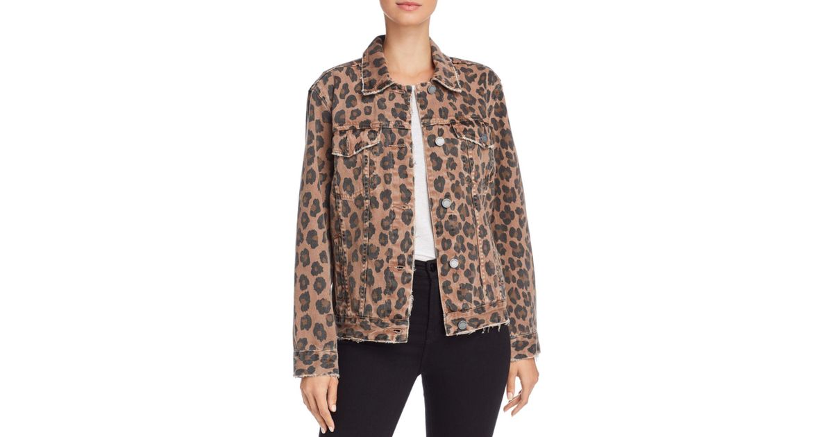 blanknyc leopard denim jacket