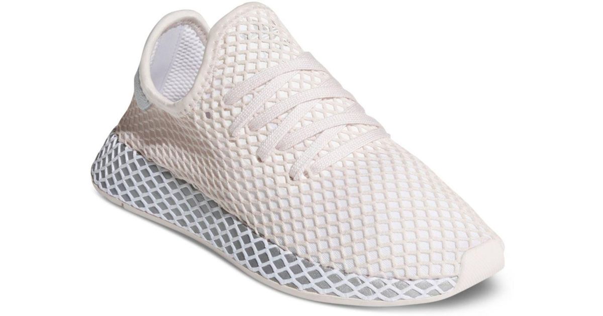 adidas Women's Deerupt Net Lace Up Sneakers in Pink - Lyst