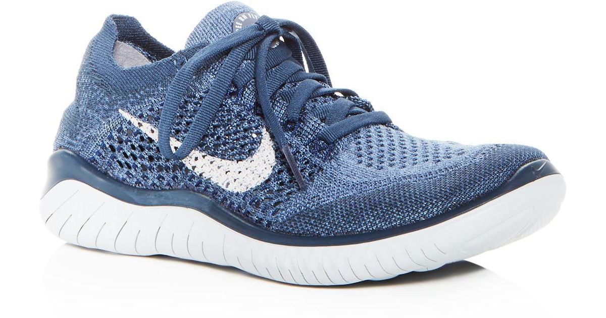 Nike Free RN Flyknit 2018 Lace Up Sneakers Nike Free RN Flyknit 2018 Lace Up Sneakers