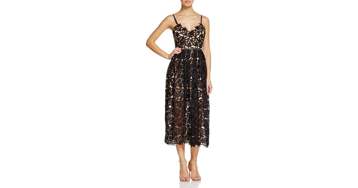 aqua lace cami midi dress