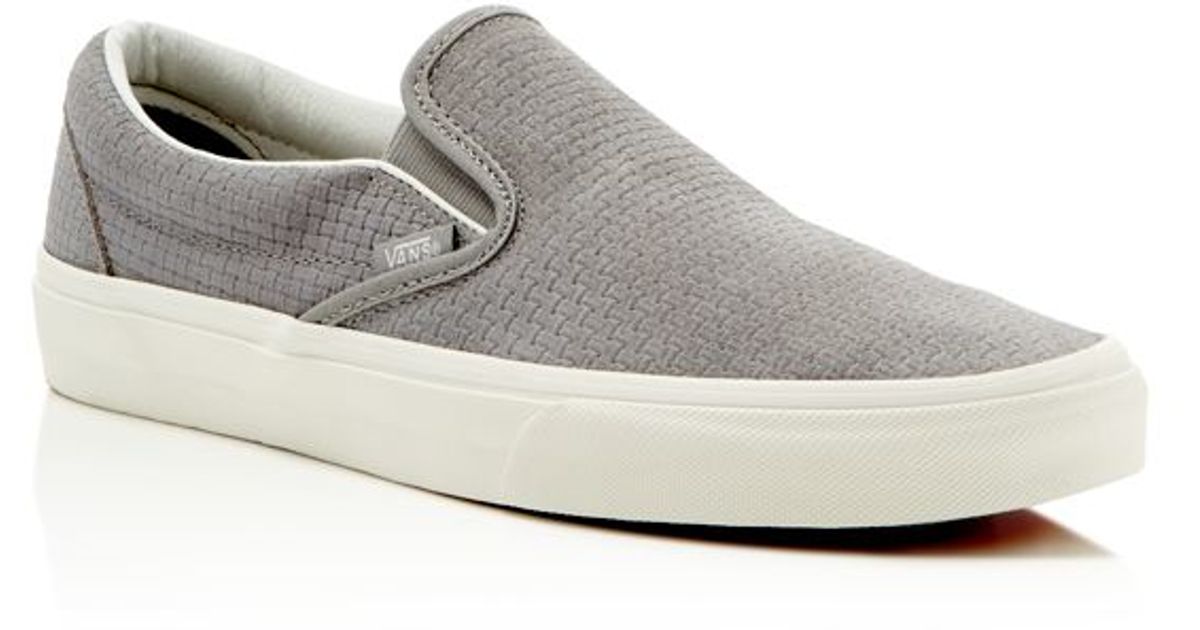 vans embossed suede slip on