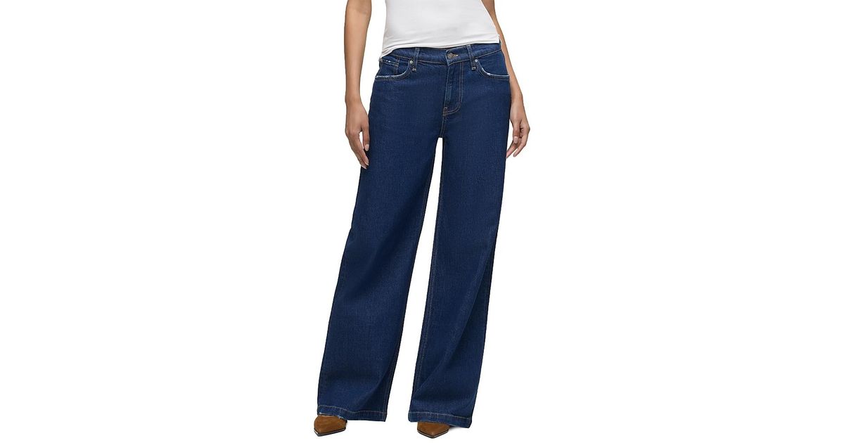 Low Key Rylee Hudson Jeans Rylee Low Rise Loose Jeans in Blue | Lyst