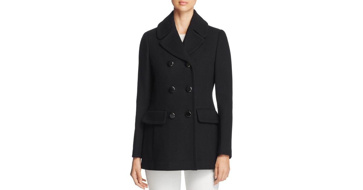 pea coat with bow on back