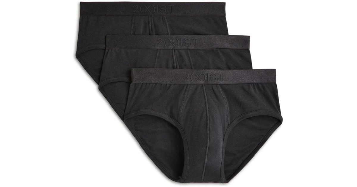 2xist 2(x)ist Cotton Contour Pouch Briefs in Black for Men Lyst