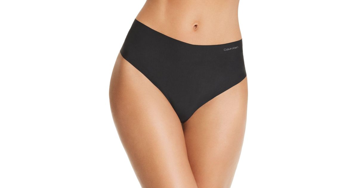 calvin klein invisibles high waist thong