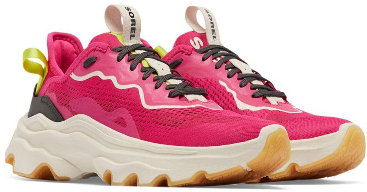 Sorel Synthetic Breakthru Day Lace Up Sneakers in Pink Lyst