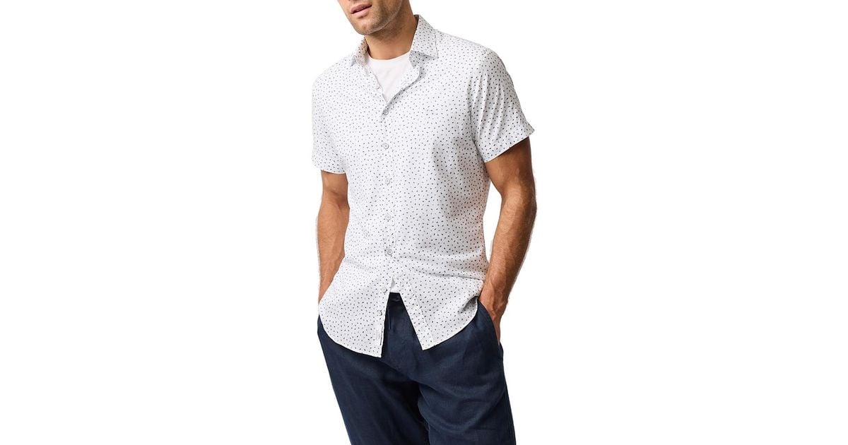 Rakarm Rodd Rodd & Gunn Raview Sports Fit Button Down Shirt in White for Men | Lyst