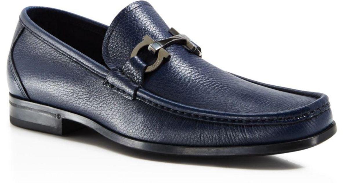 Ferragamo Grandioso Loafers in Blue for 