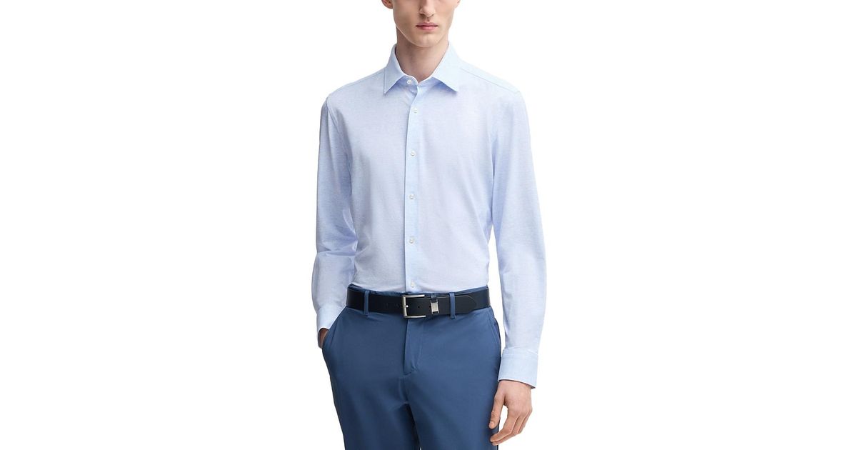 Boss Hank Slim-Fit White Dress Shirt - Size 15.5R