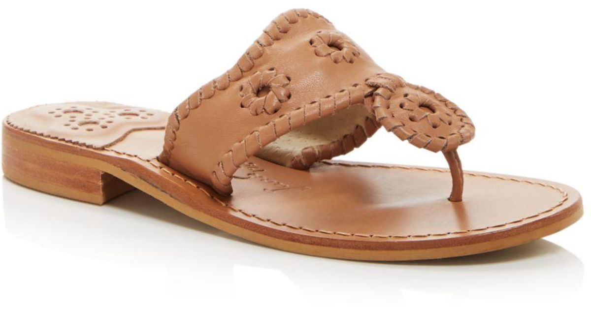 Natural Jacks Leather Thong Sandals 