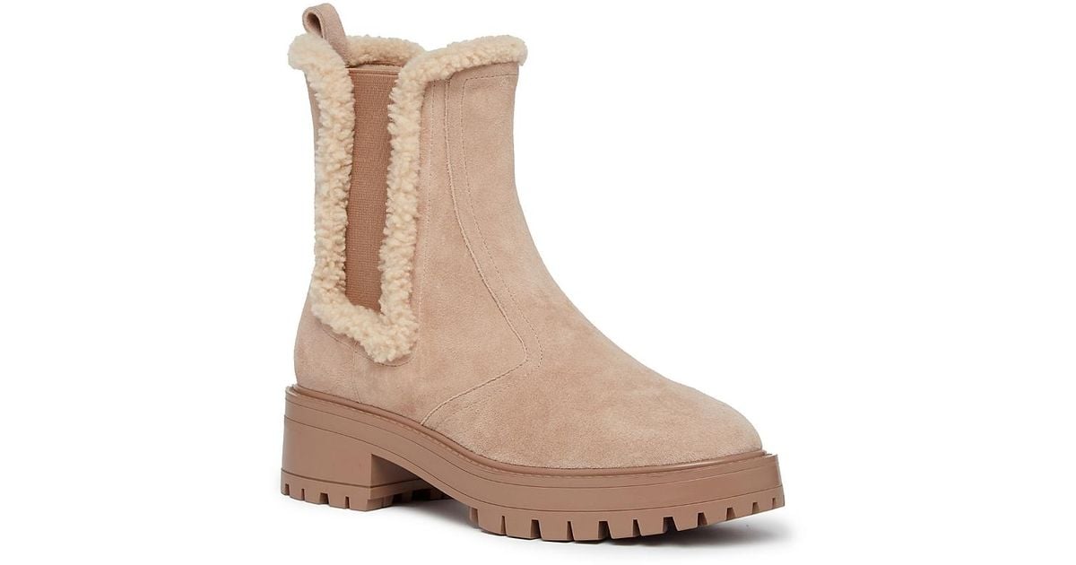 PAIGE Bowie Ankle Boots in Natural Lyst
