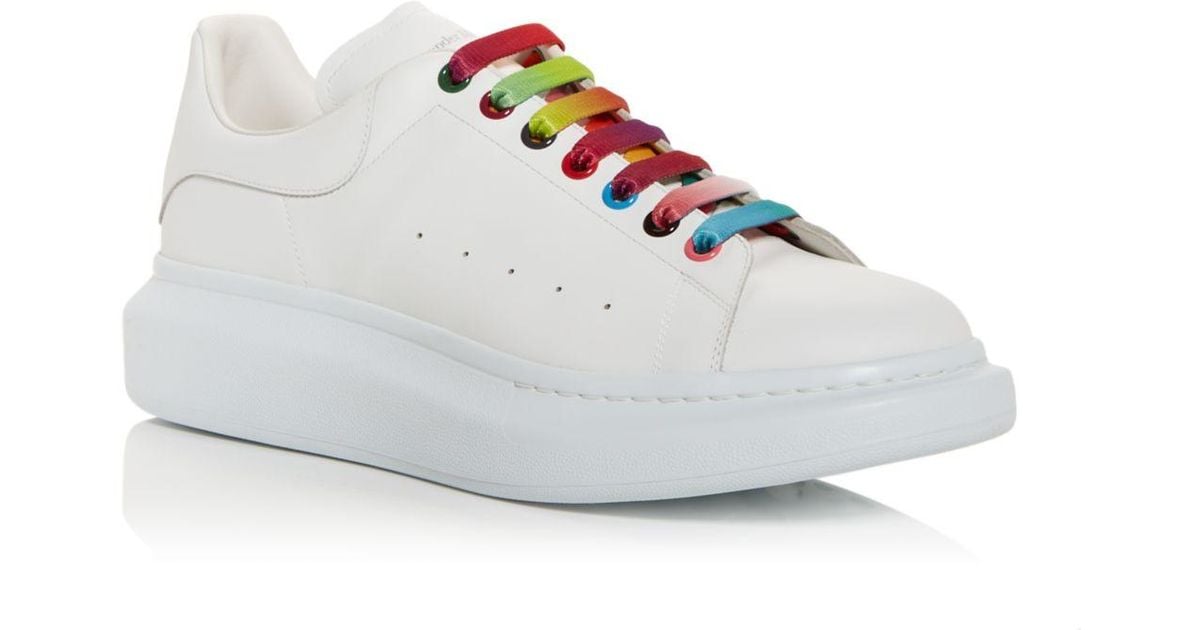 alexander mcqueen rainbow glitter sneakers