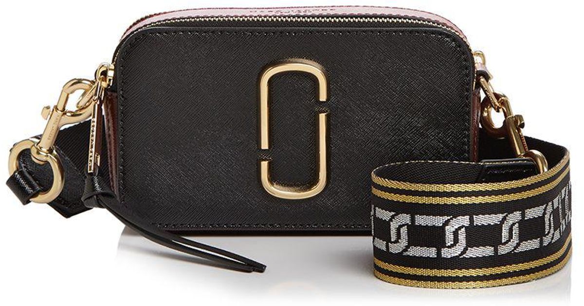 Marc Jacobs Snapshot Chain Link Strap Color Block Leather Camera Bag in Black Lyst