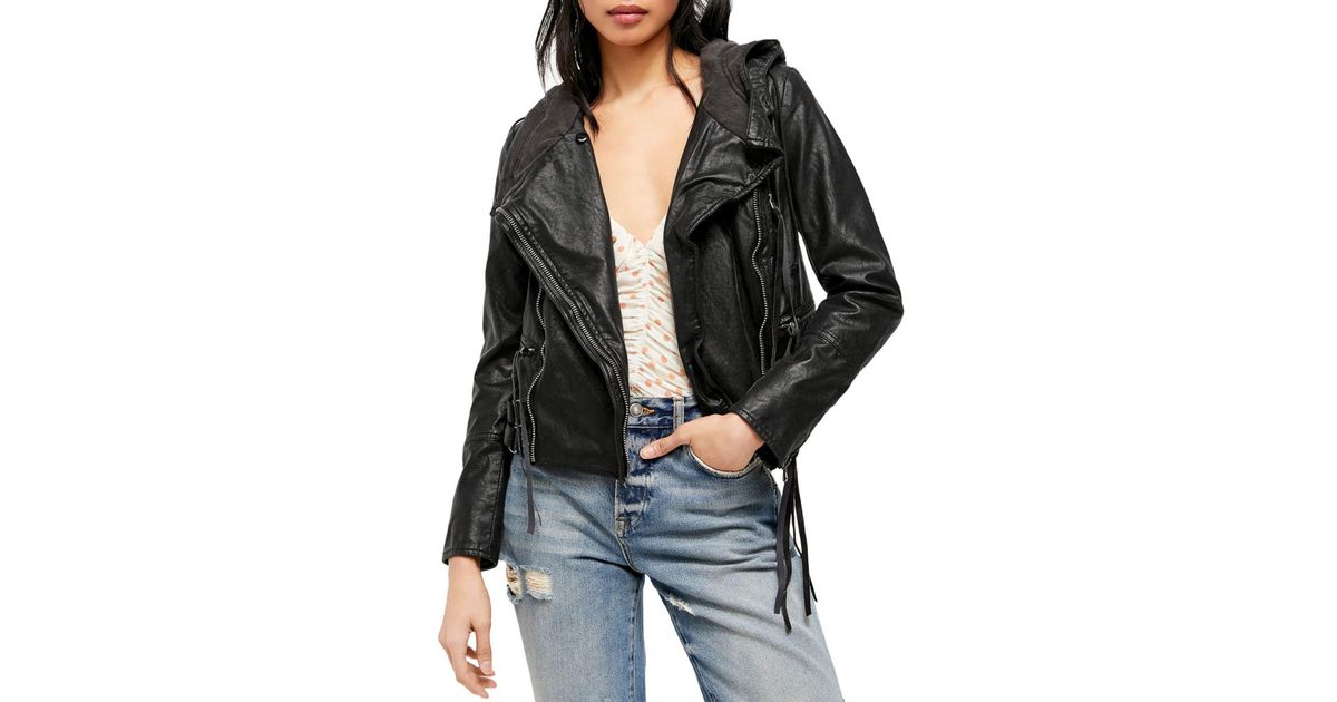 cleo faux leather jacket