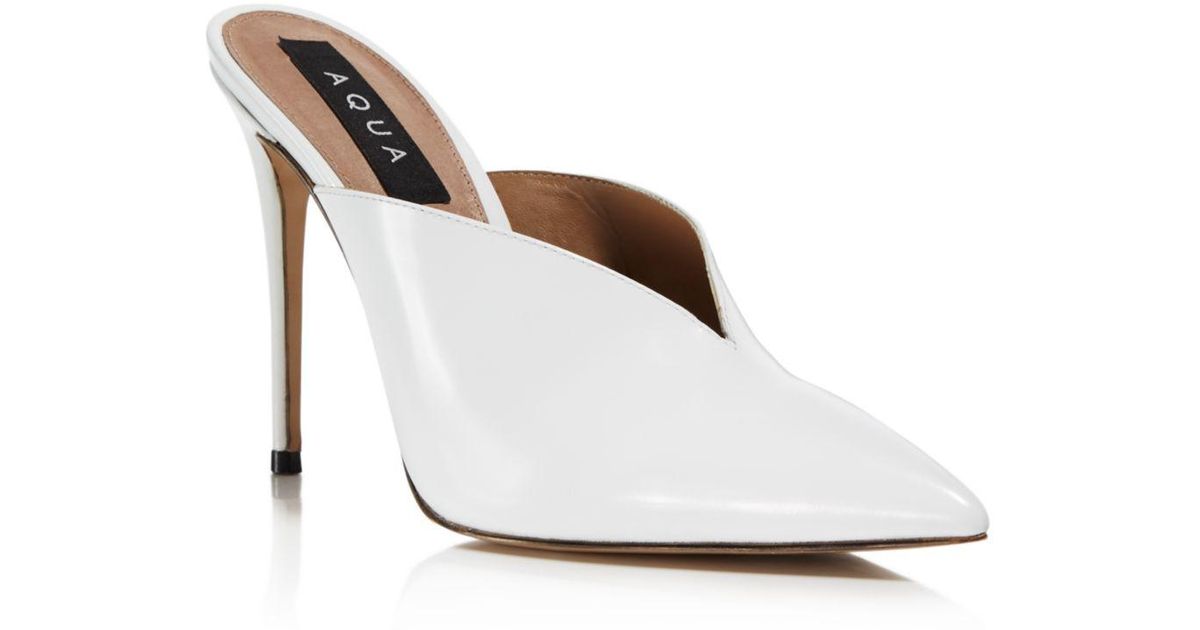 pointed toe mules high heel