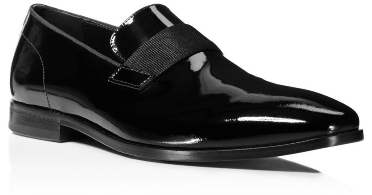 BOSS by Hugo Boss Men's Highline Patent Leather Loafers in Black for Men -  Lyst