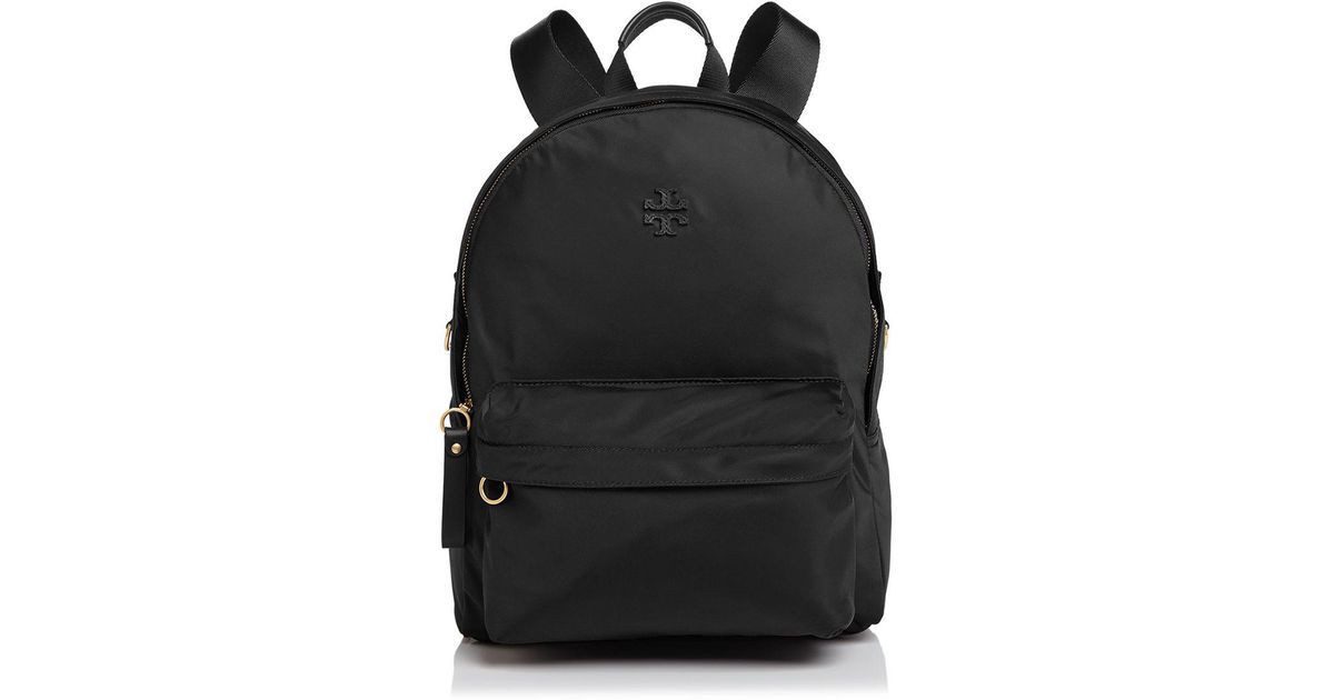 tory burch black nylon backpack