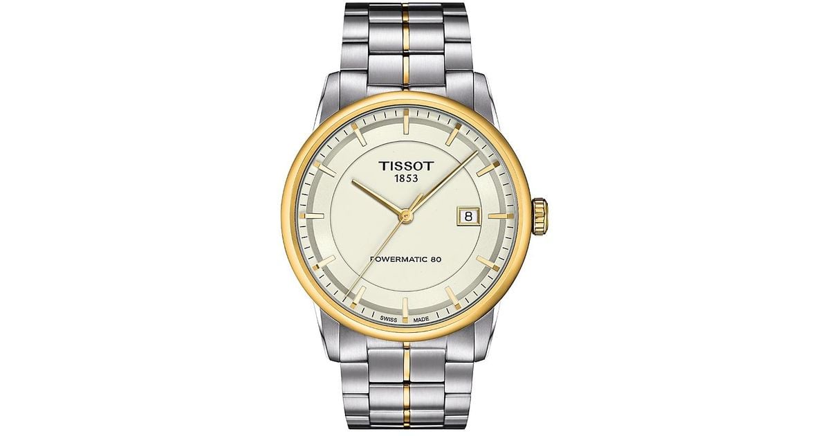 Tissot Luxury Powermatic 80 Blue Dial Silver Steel Strap Watch For Men - T086.407.11.047.00 main image 0