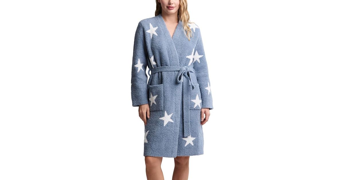 Blue Star Robe Barefoot Dreams Cozychic Starry Night Robe in Blue | Lyst