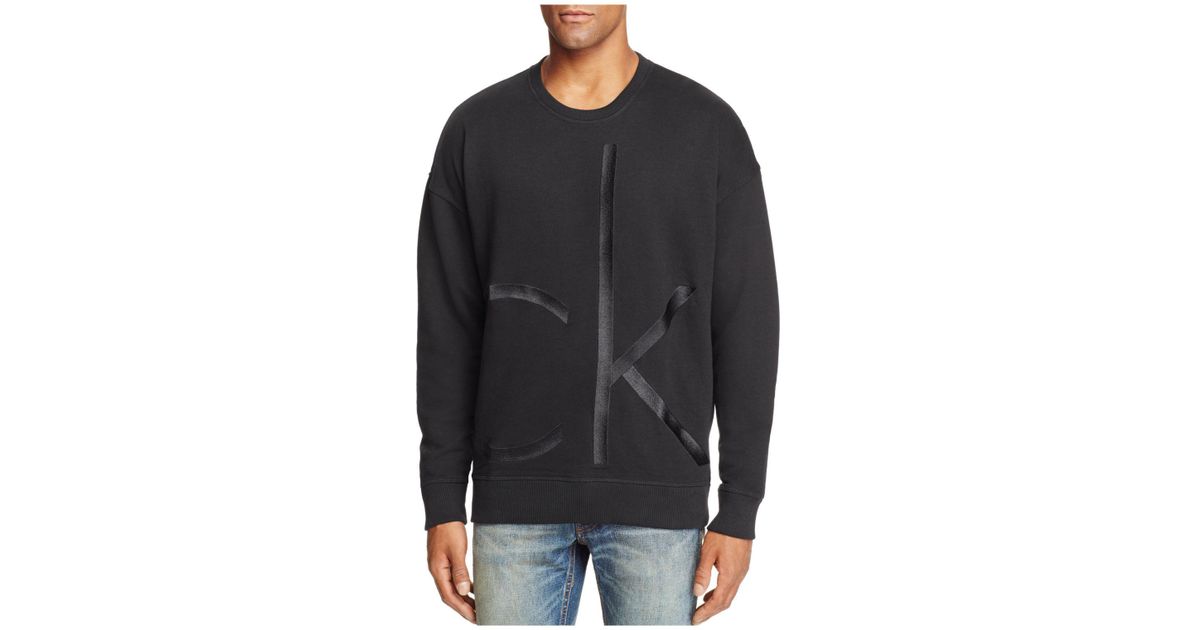 calvin klein embroidered sweatshirt