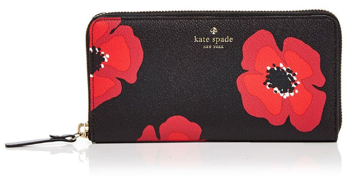 kate spade red flower purse
