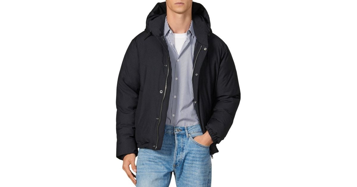 sandro mens puffer jacket