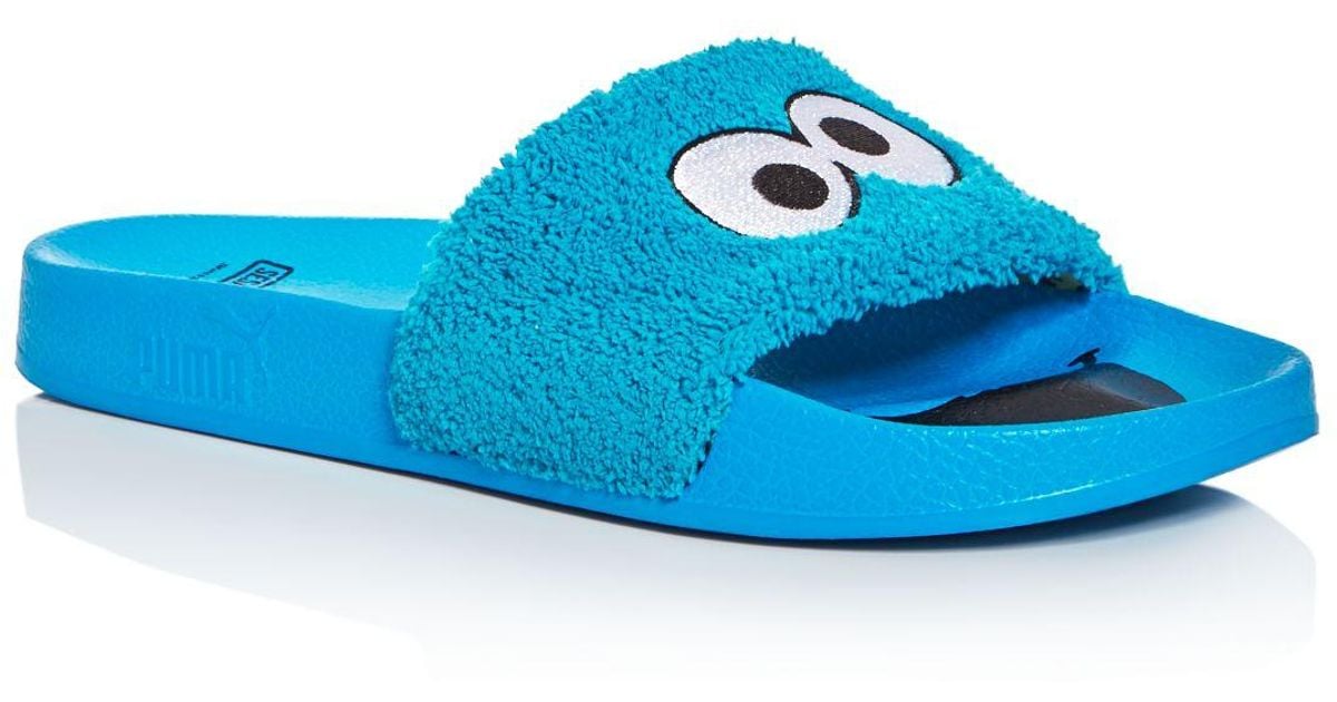 PUMA Men's Leadcat Sesame Street Cookie Monster Slide Sandals in Red for  Men | Lyst