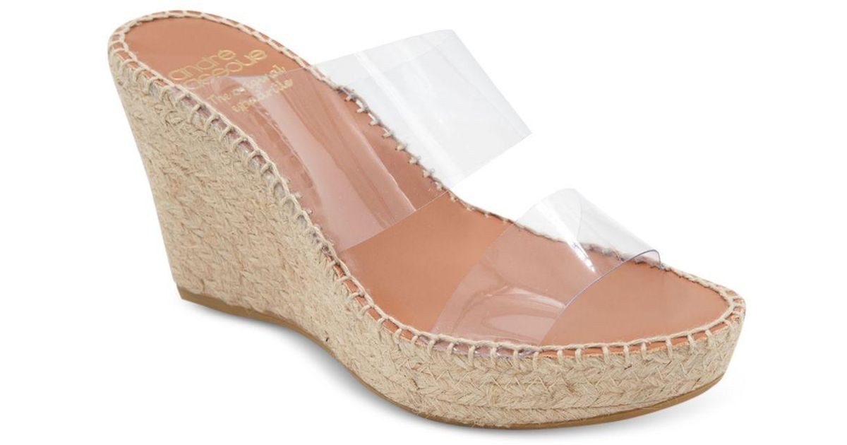 andre assous clear wedge