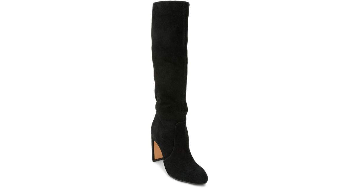 dolce vita women's coop slouchy suede tall boots