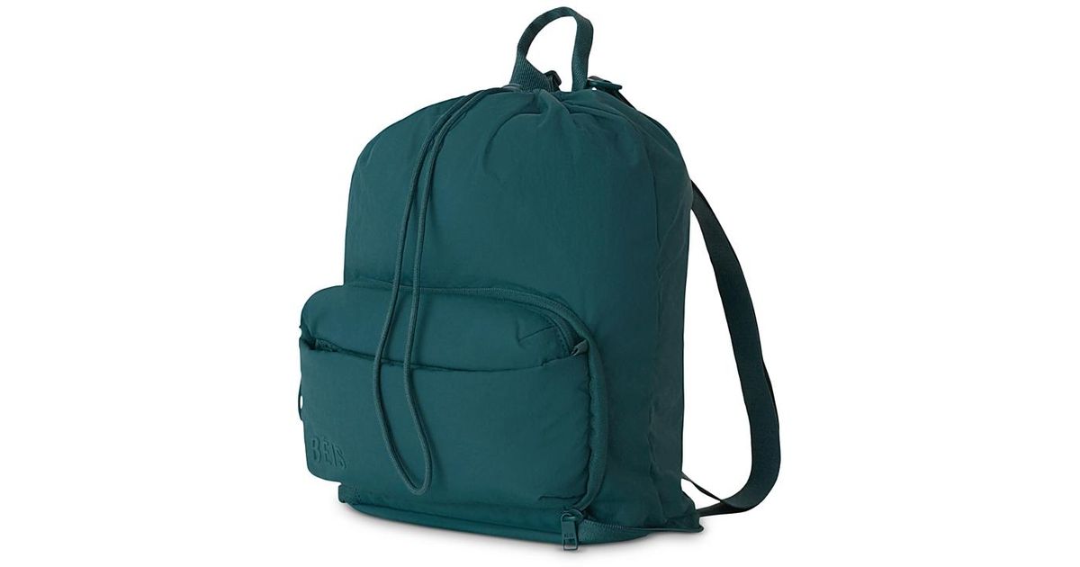 BEIS Air Collection The Compactible Backpack in Green | Lyst