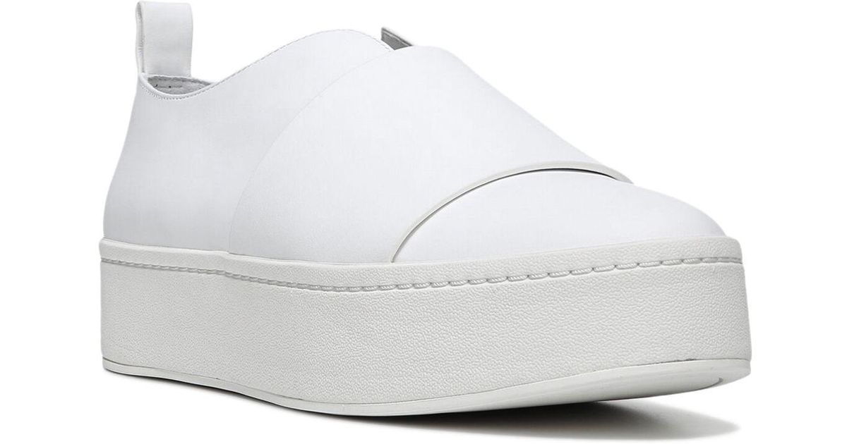 vince white leather sneaker