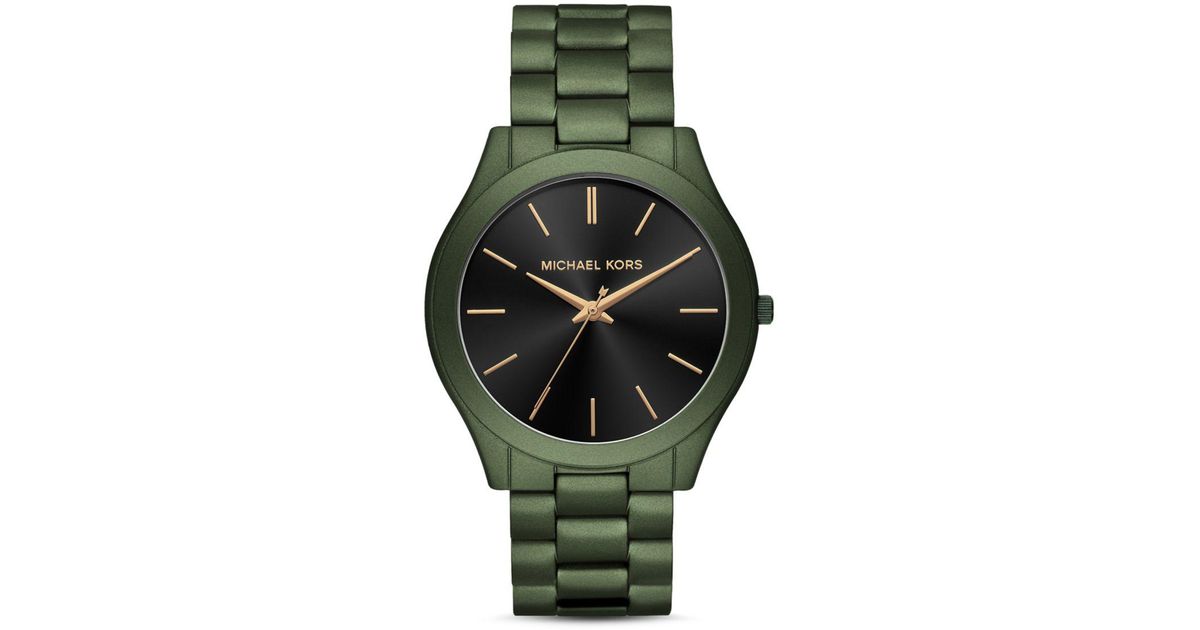 Michael Kors Slim Runway Green Link 