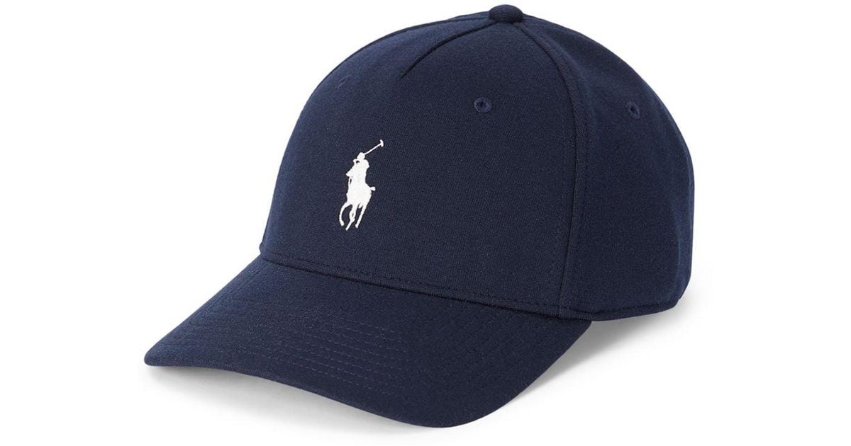 Polo Ralph Lauren Synthetic Double Knit Jacquard Ball Cap in Blue for