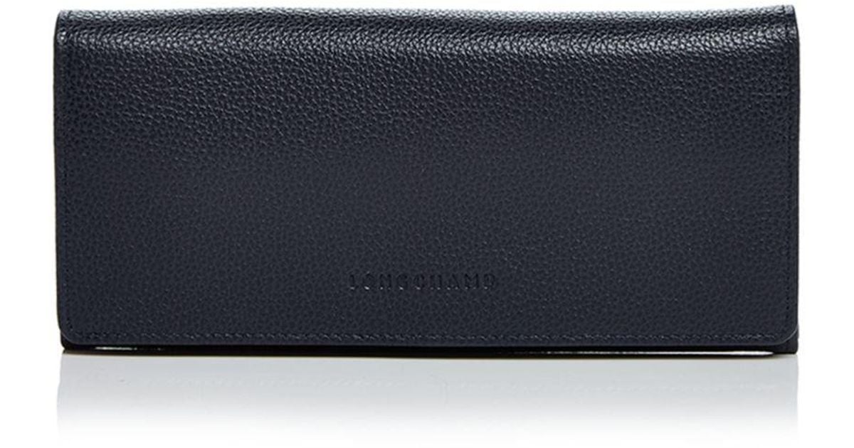 longchamp veau foulonne checkbook wallet