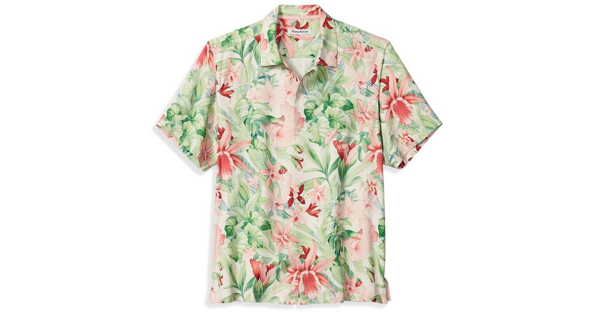 Tommy Bahama Bonita Springs Silk Floral Print Regular Fit Button Down ...