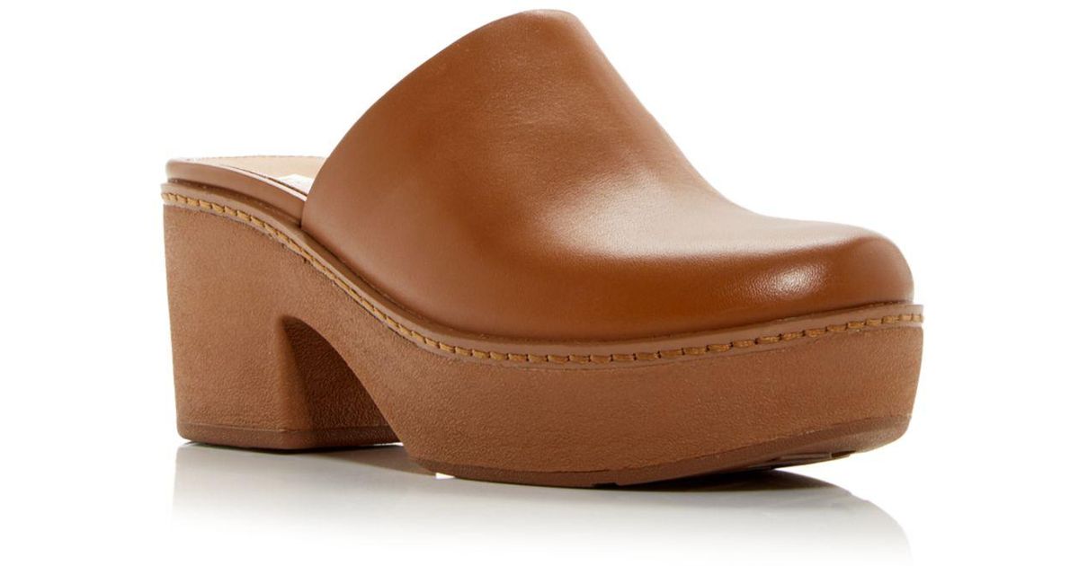 fitflop leather clogs