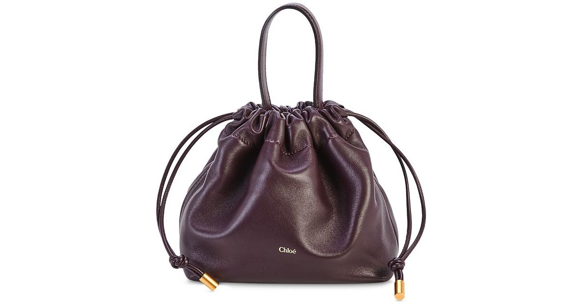 Chloé Icons Mini Leather Bag in Purple | Lyst