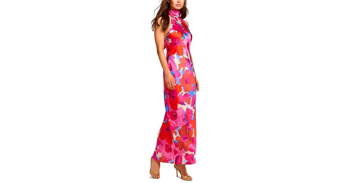 Tatiana High Neck Gown Fiesta Pink - Ramy Brook