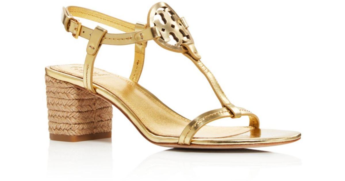 tory burch gold heel sandals