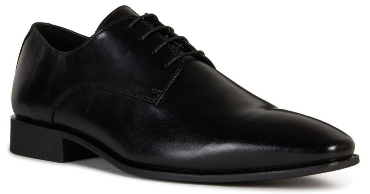 Geox High Life Leather Shoes in Black for Men | Lyst