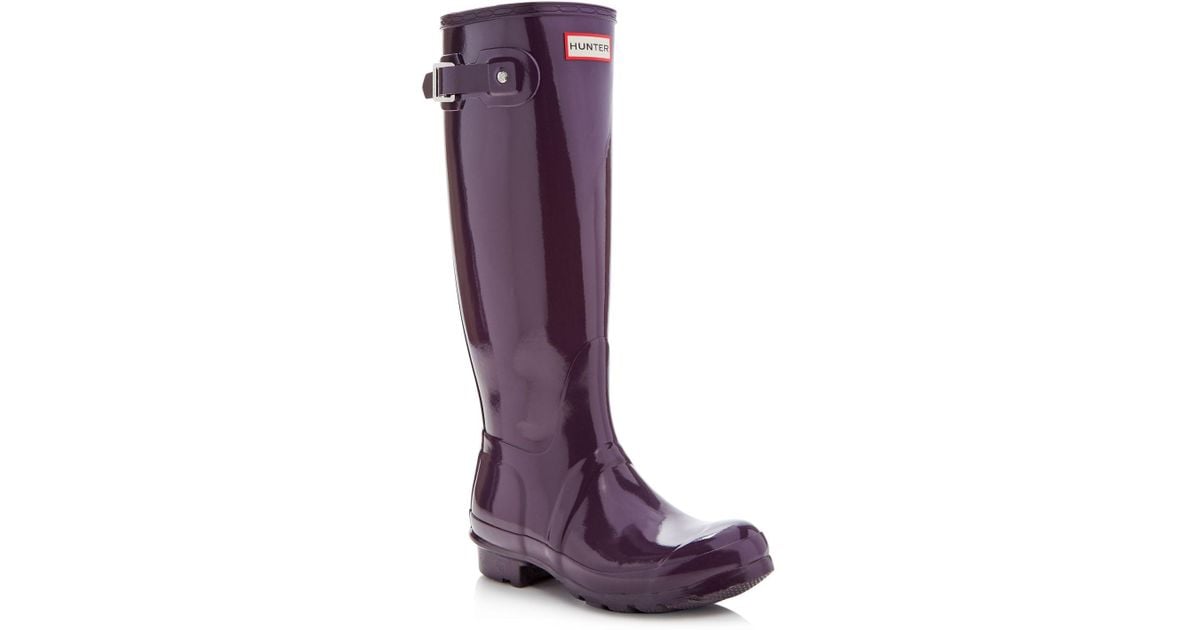 violet hunter rain boots