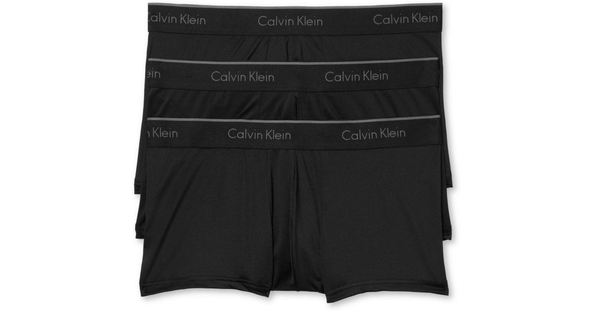 Calvin Klein Synthetic Nb1289 Microfiber Stretch Low Rise Trunks in