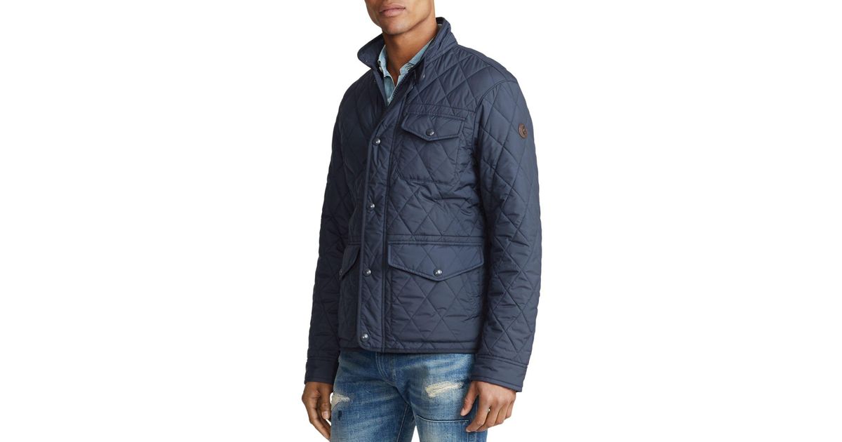 Polo Ralph Lauren Leather Dartmouth Quilted Jacket in Navy (Blue) for Men |  Lyst