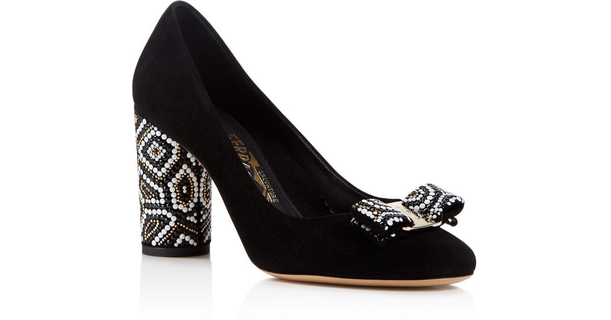 ferragamo block heel