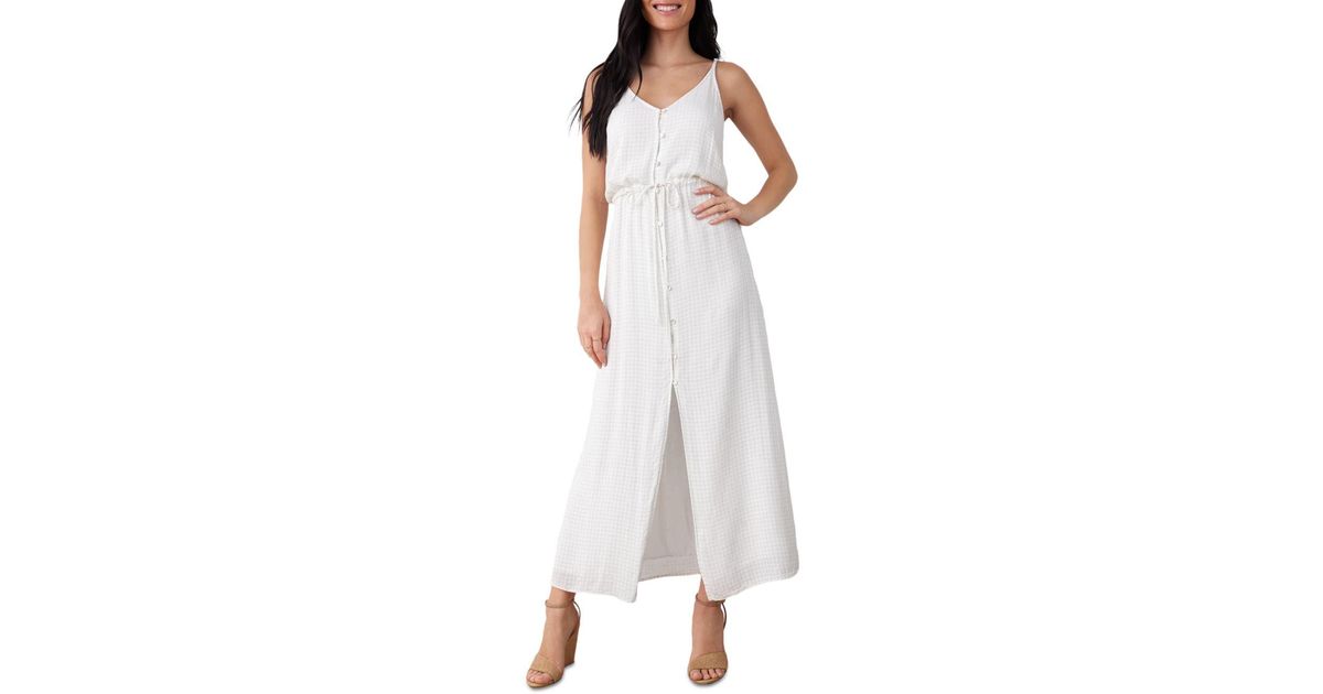 Bella Dahl Button Front Maxi Dress in White | Lyst