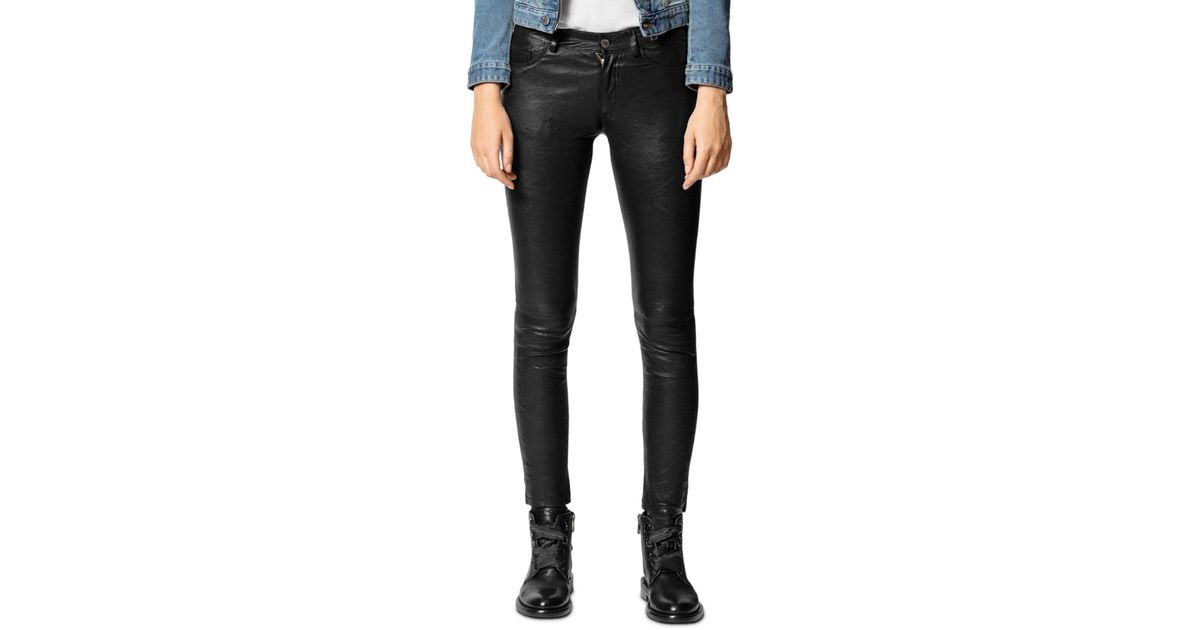 zadig & voltaire leather pants